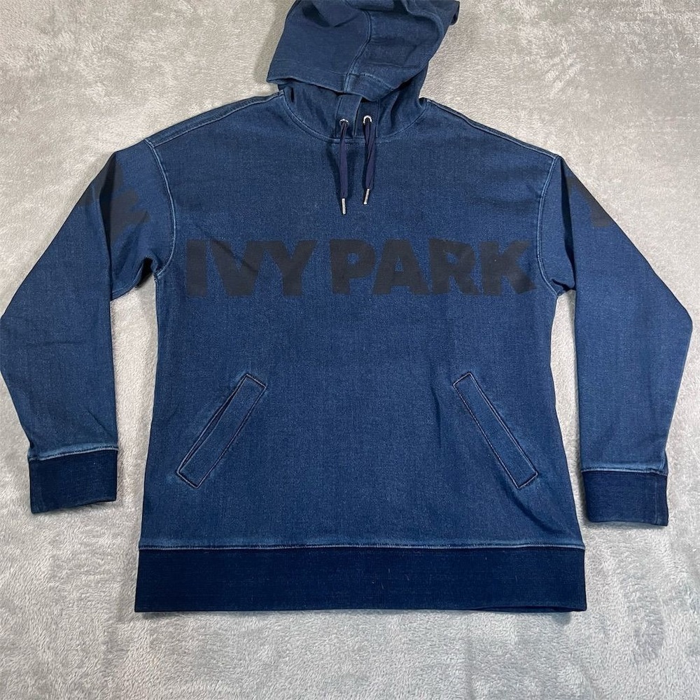 IVY PARK x Adidas Women's Sweater Pullover Hoodie Size S Blue Long Sleeve